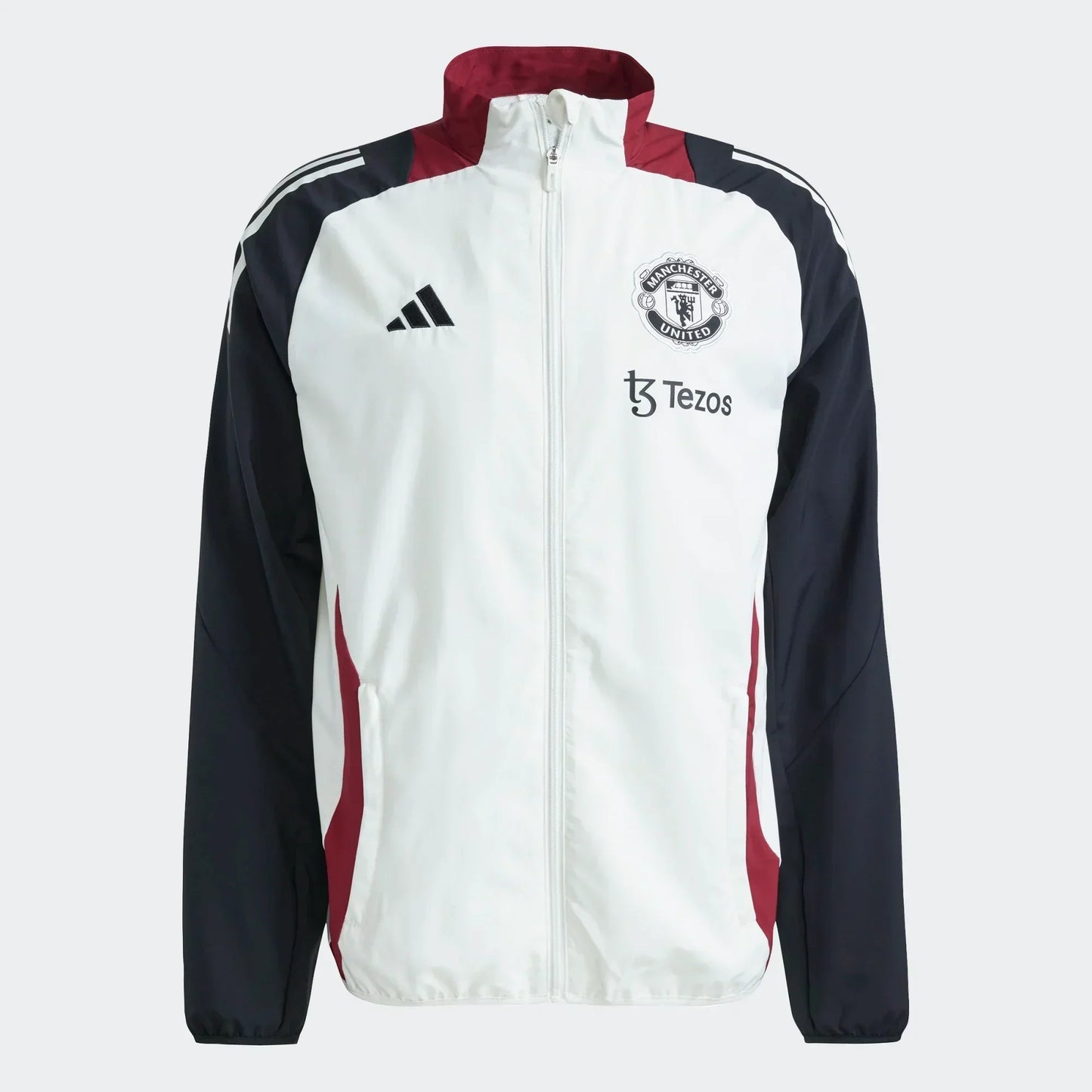 Veste de survêtement Manchester United 2024/2025 - Blanc/Noir