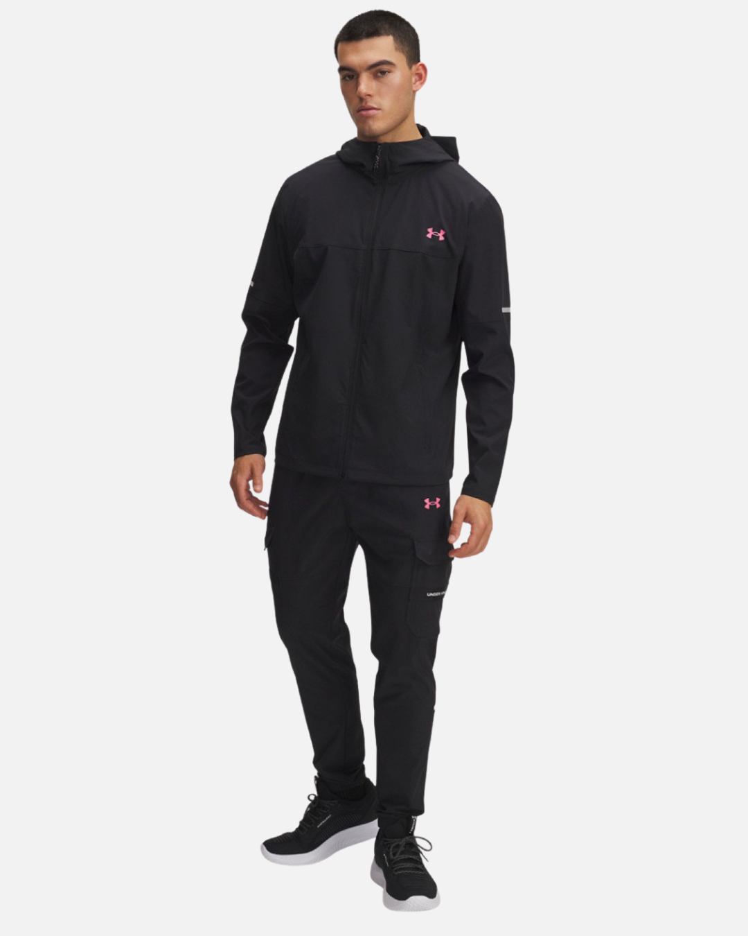 Chaqueta tejida Under Armour Tech Utility - Negro/Rosa