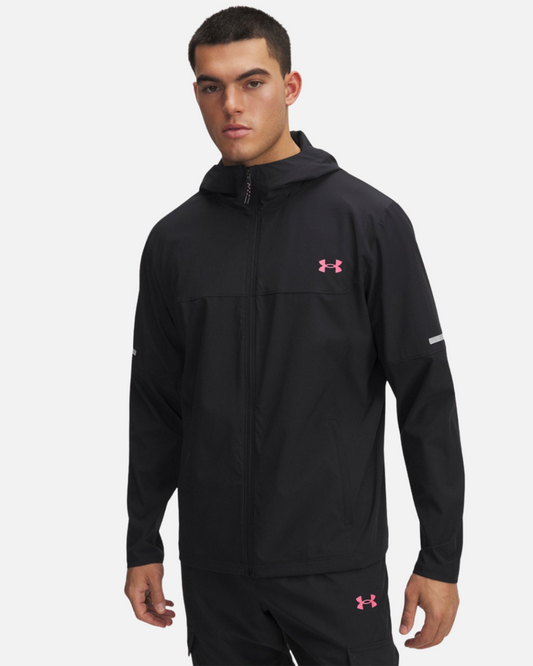 Chaqueta tejida Under Armour Tech Utility - Negro/Rosa
