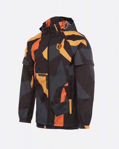 Chaqueta cortavientos FK AWK - Negro/Naranja