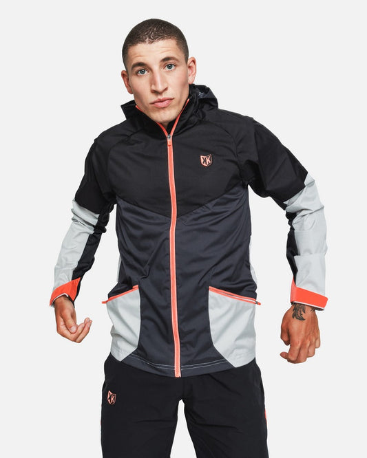 Chaqueta cortavientos FK AWK II - Negro/Gris/Rosa