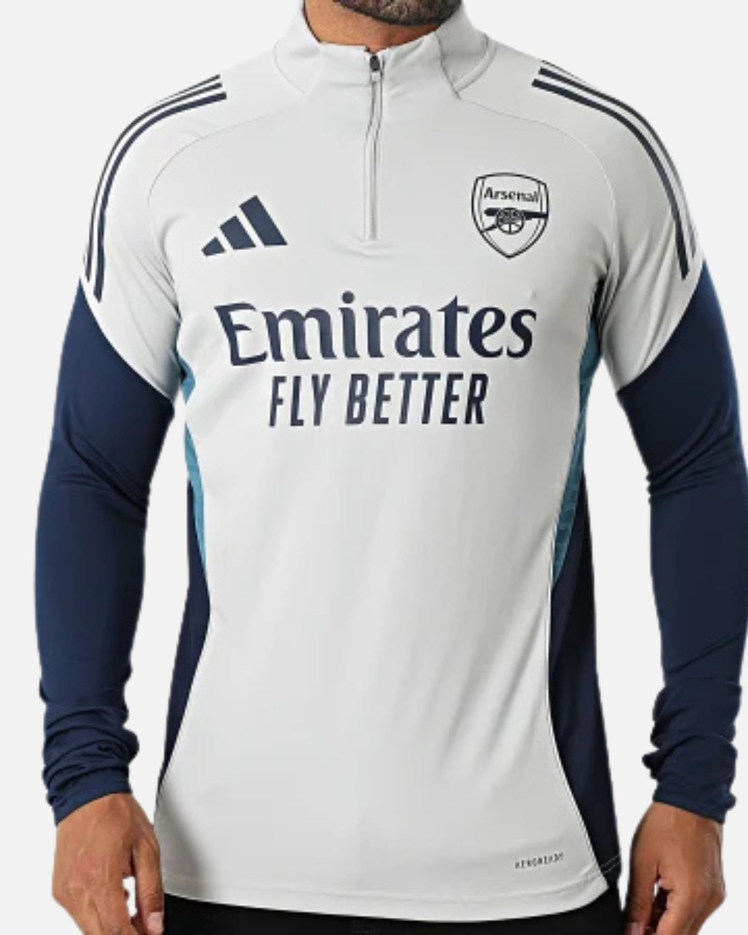 Camiseta de entrenamiento del Arsenal 2025/2026 - Gris/Azul marino