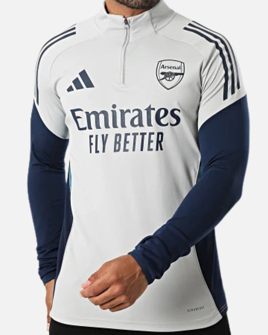Haut d'entraînement Arsenal 2025/2026 - Gris/Bleu Marine