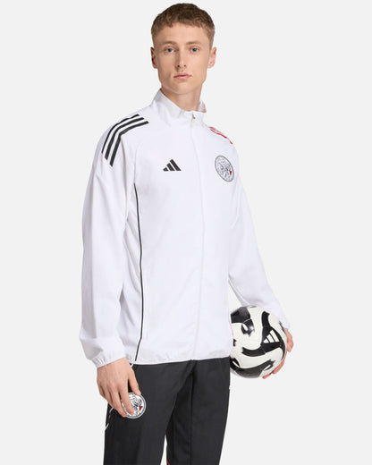 Chaqueta deportiva del Ajax Ámsterdam 2025/2026 - Blanca