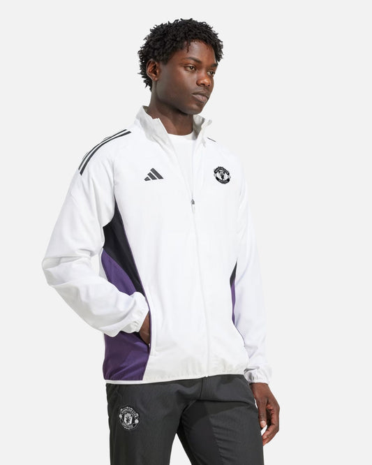Chaqueta deportiva del Manchester United 2025/2026 - Blanco/Morado