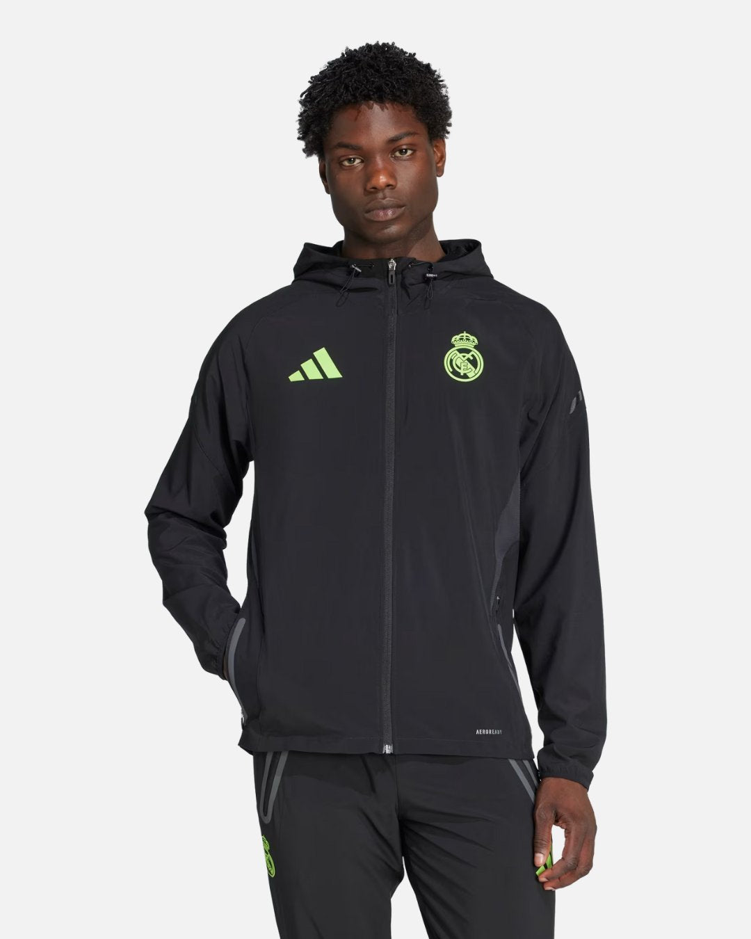 Chaqueta deportiva del Real Madrid 2025/2026 - Negro/Verde