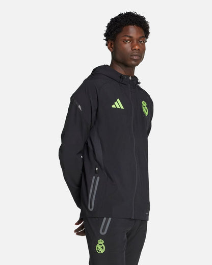 Chaqueta deportiva del Real Madrid 2025/2026 - Negro/Verde