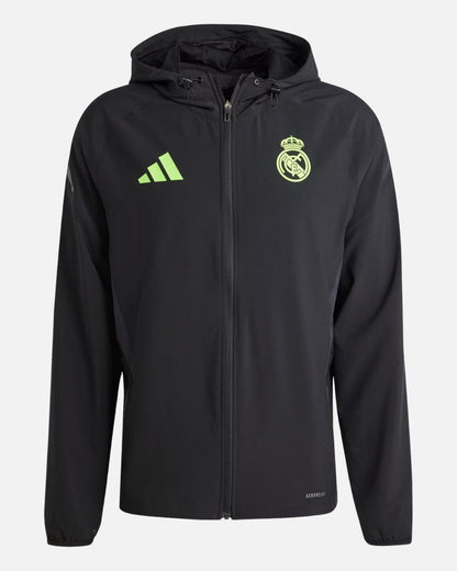 Chaqueta deportiva del Real Madrid 2025/2026 - Negro/Verde