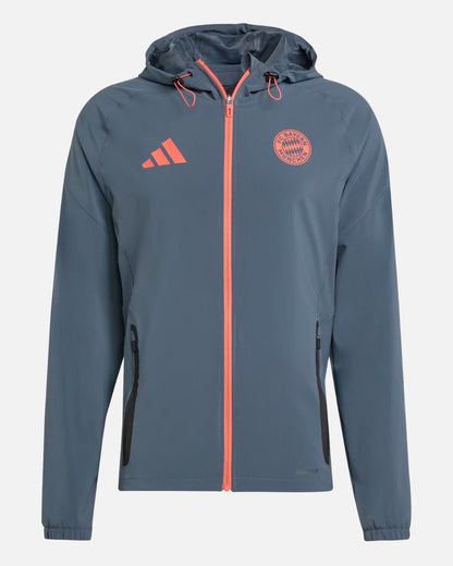 Chaqueta deportiva gris del FC Bayern Múnich 2025/2026