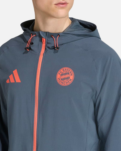 Chaqueta deportiva gris del FC Bayern Múnich 2025/2026