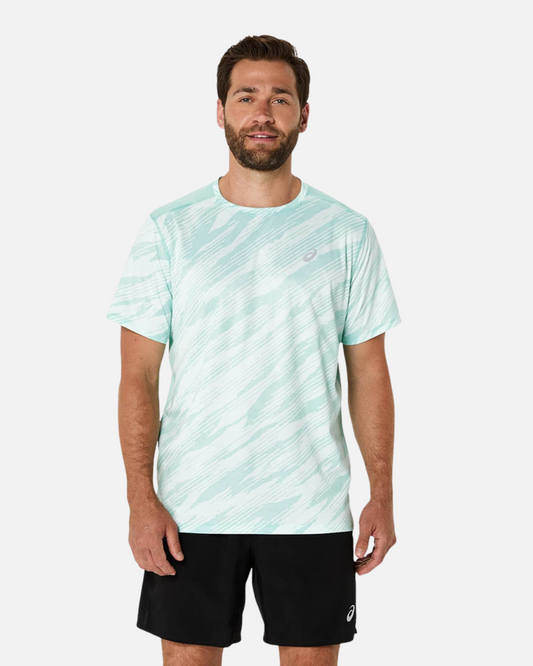 Camiseta con estampado integral Asics Core - Verde
