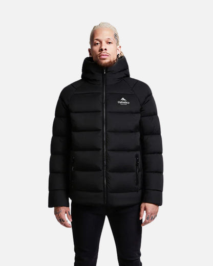 Chaqueta de plumón Helvetica Sniper con pasamontañas integrado - Negra