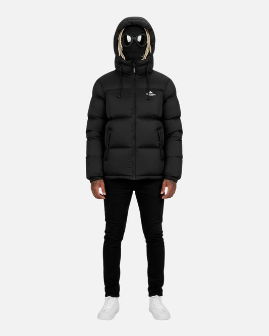 Doudoune avec Cagoule Intégrée Helvetica Middle Block II - Noir