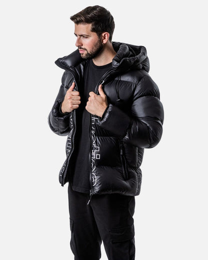 Chaqueta de plumas Helvetica Silver 2 - Negra