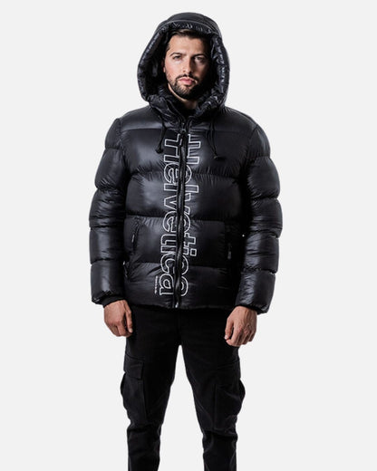 Chaqueta de plumas Helvetica Silver 2 - Negra