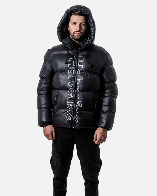 Chaqueta de plumas Helvetica Silver 2 - Negra