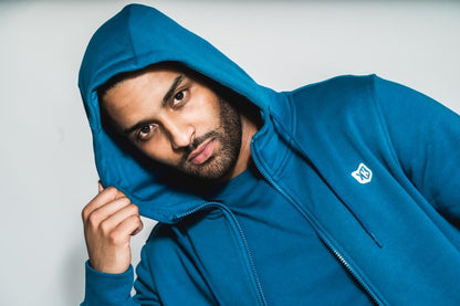 Sudadera básica con capucha FK - Azul