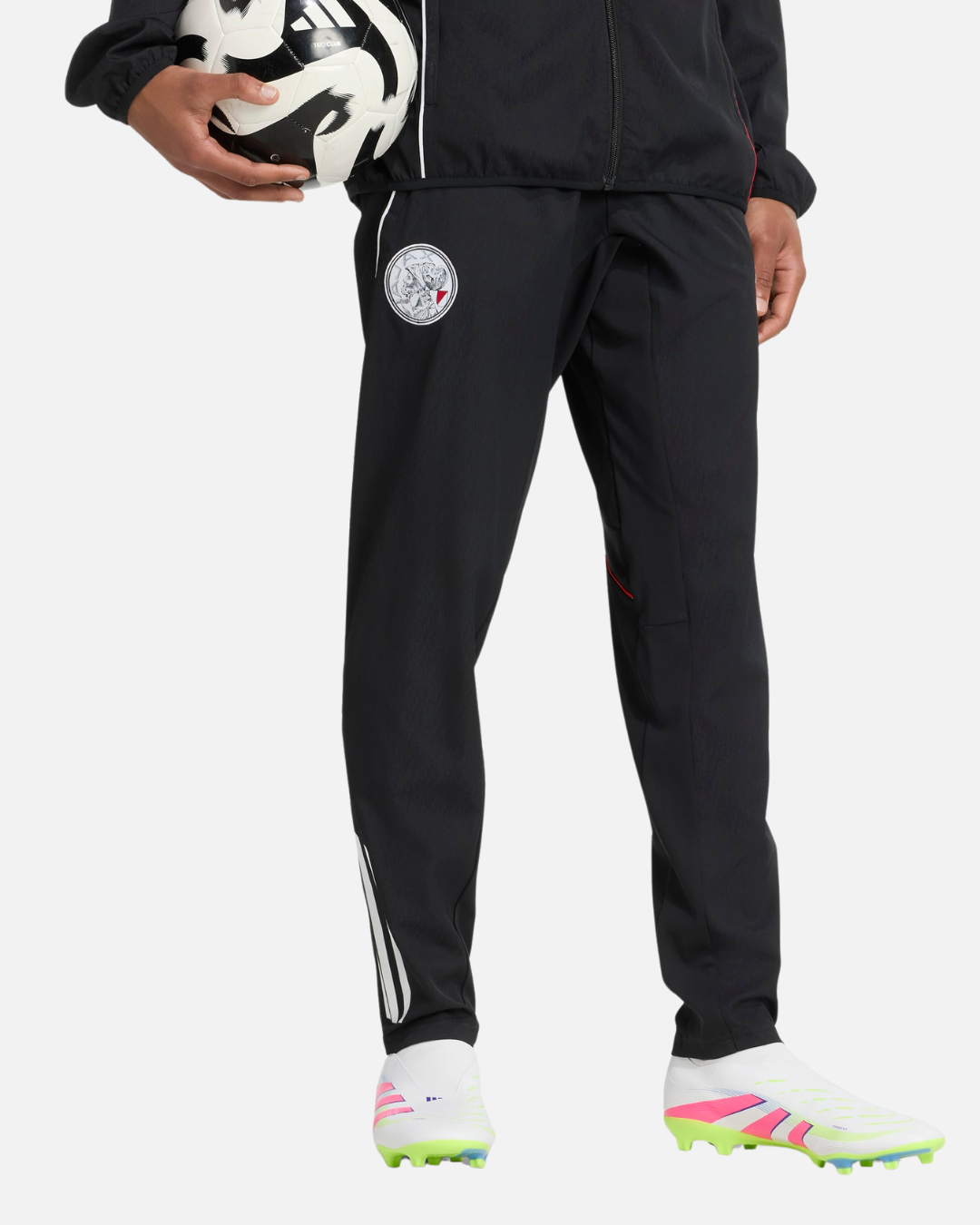 Pantalones de chándal del Ajax Ámsterdam 2025/2026 - Negro/Rojo