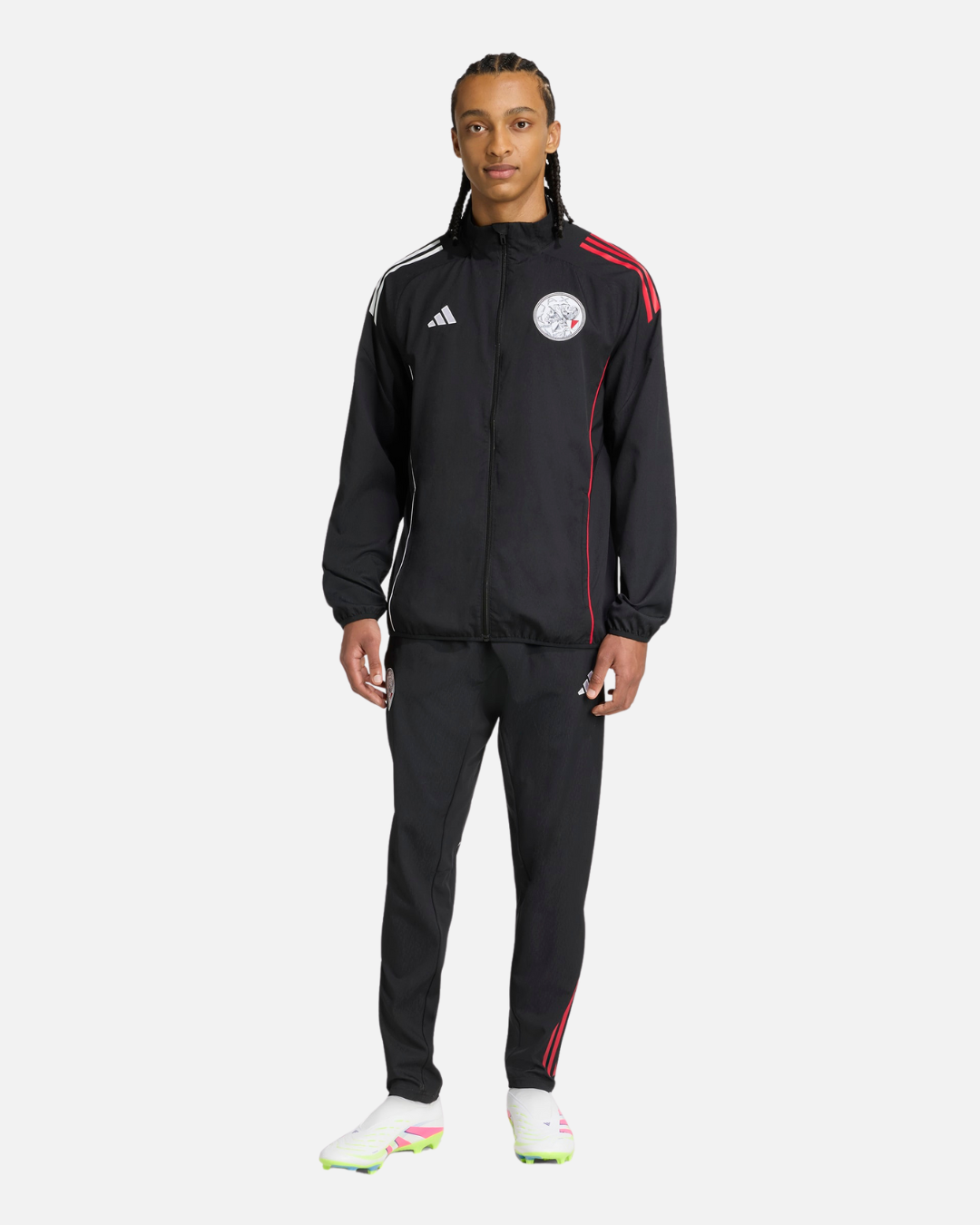 Pantalones de chándal del Ajax Ámsterdam 2025/2026 - Negro/Rojo