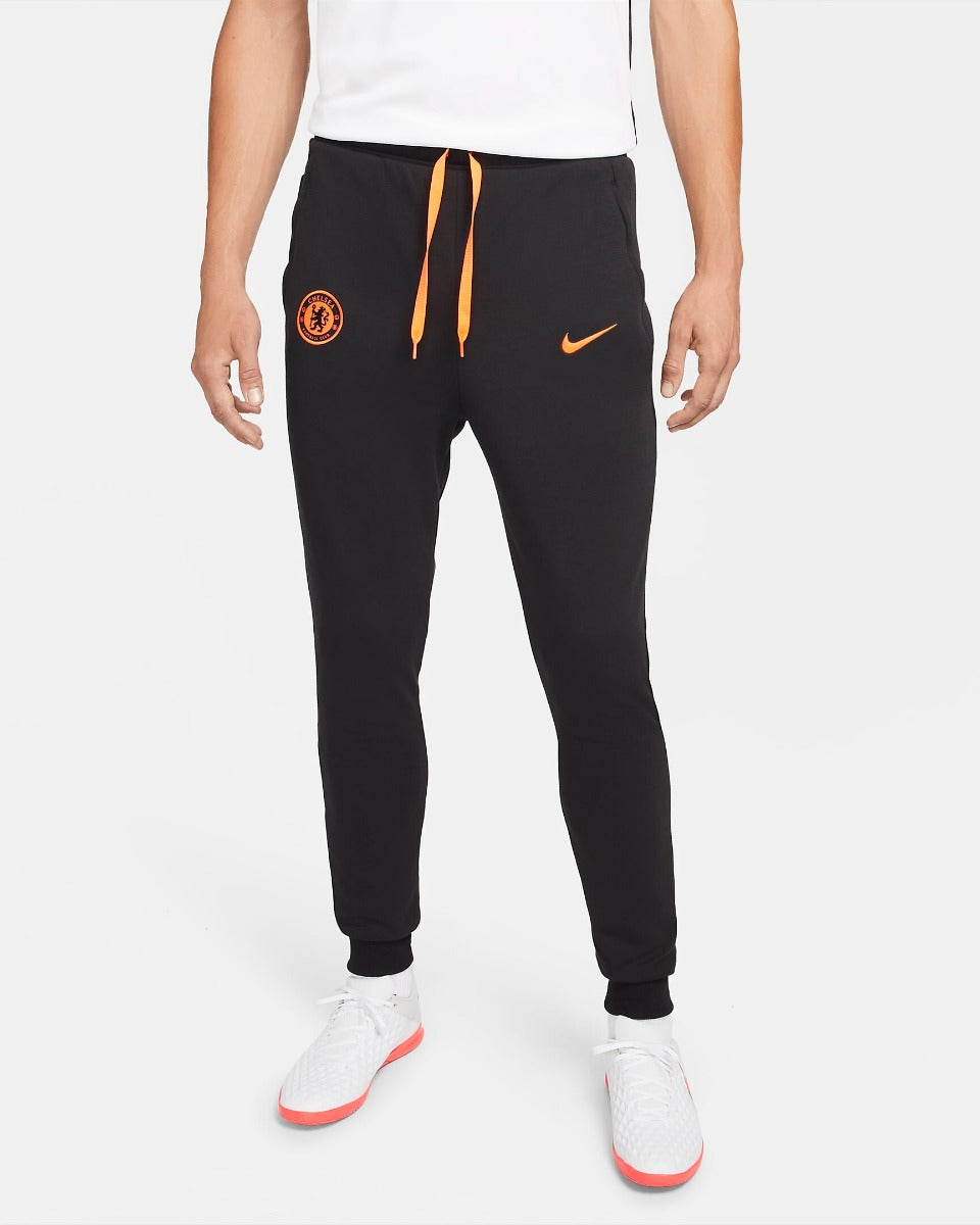 Pantalon Fleece Chelsea - Noir/Bleu/Orange