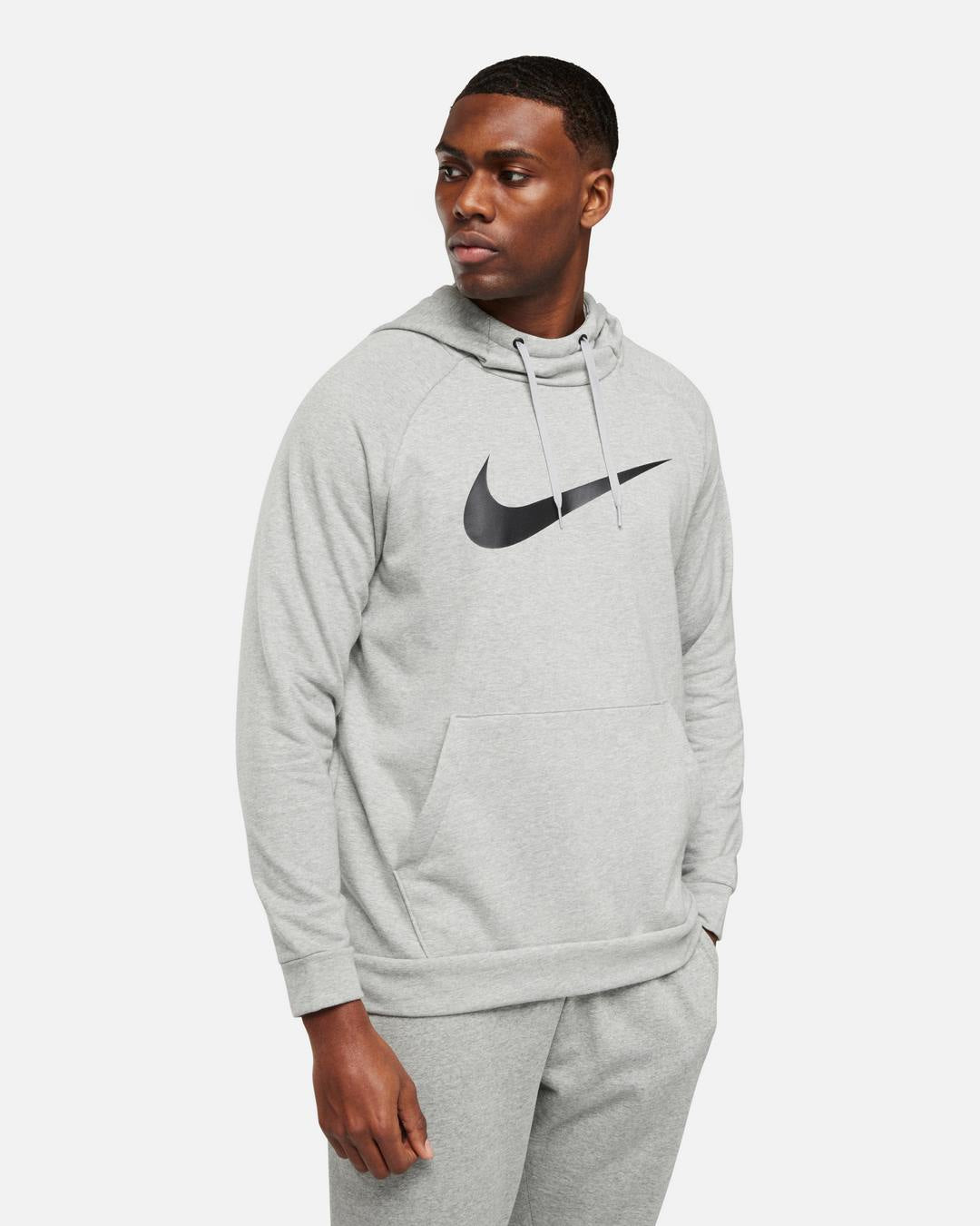 Sweat a capuche Nike Running Dry Graphic - Gris/Noir