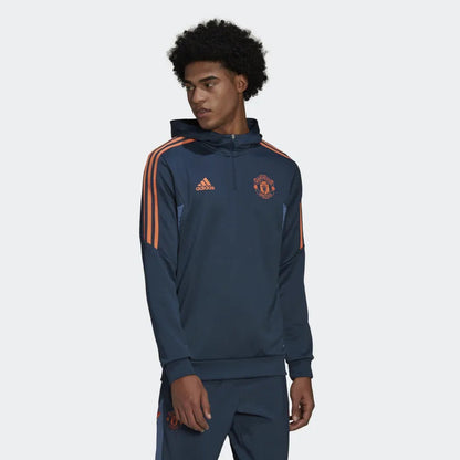 Sweat à capuche Manchester United Condivo - Bleu/Orange