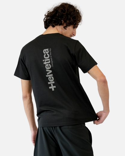 T-shirt Helvetica Quintana - Noir