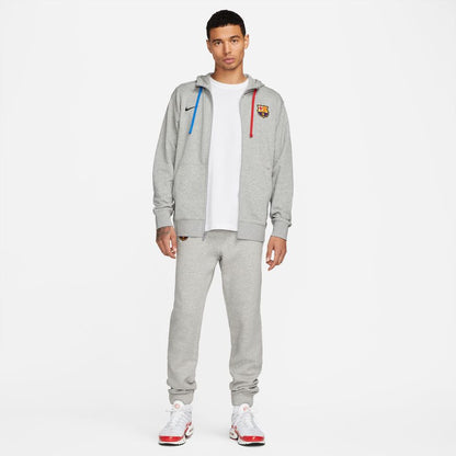 Veste à capuche FC Barcelone - Gris/Bleu/Rouge