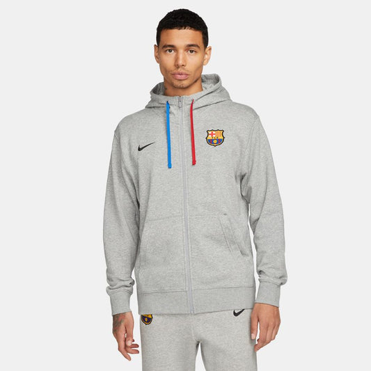 Veste à capuche FC Barcelone - Gris/Bleu/Rouge