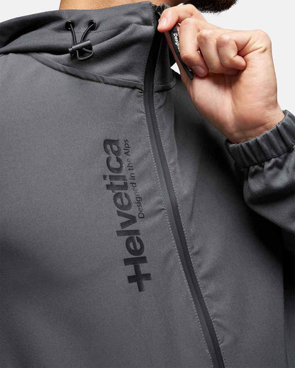 Veste à capuche Helvetica Beta - Gris