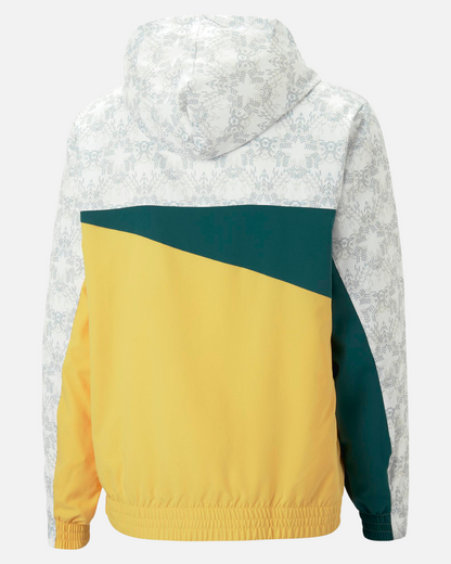 Chaqueta cortavientos Senegal - Blanco/Verde/Amarillo
