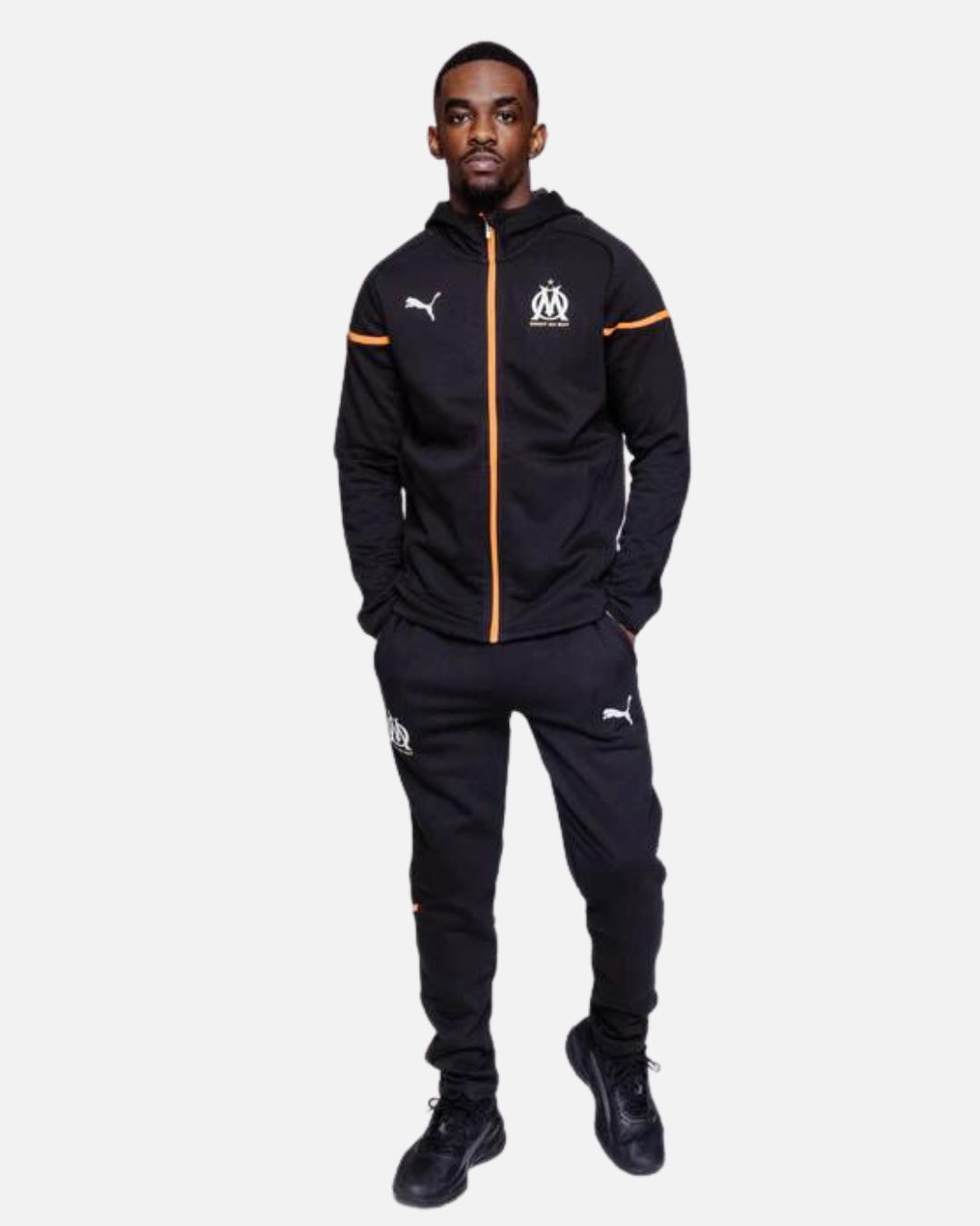 Veste d'entrainement OM - Noir/Orange