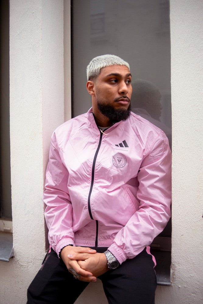 Chaqueta deportiva Anthem del Inter Miami - Negro/Rosa