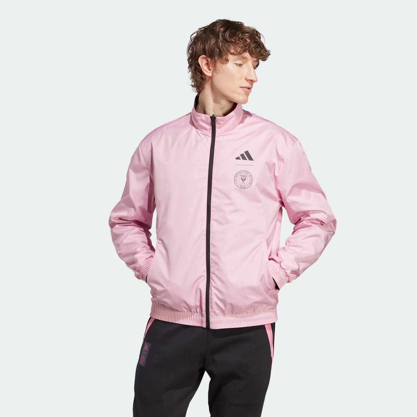 Chaqueta deportiva Anthem del Inter Miami - Negro/Rosa