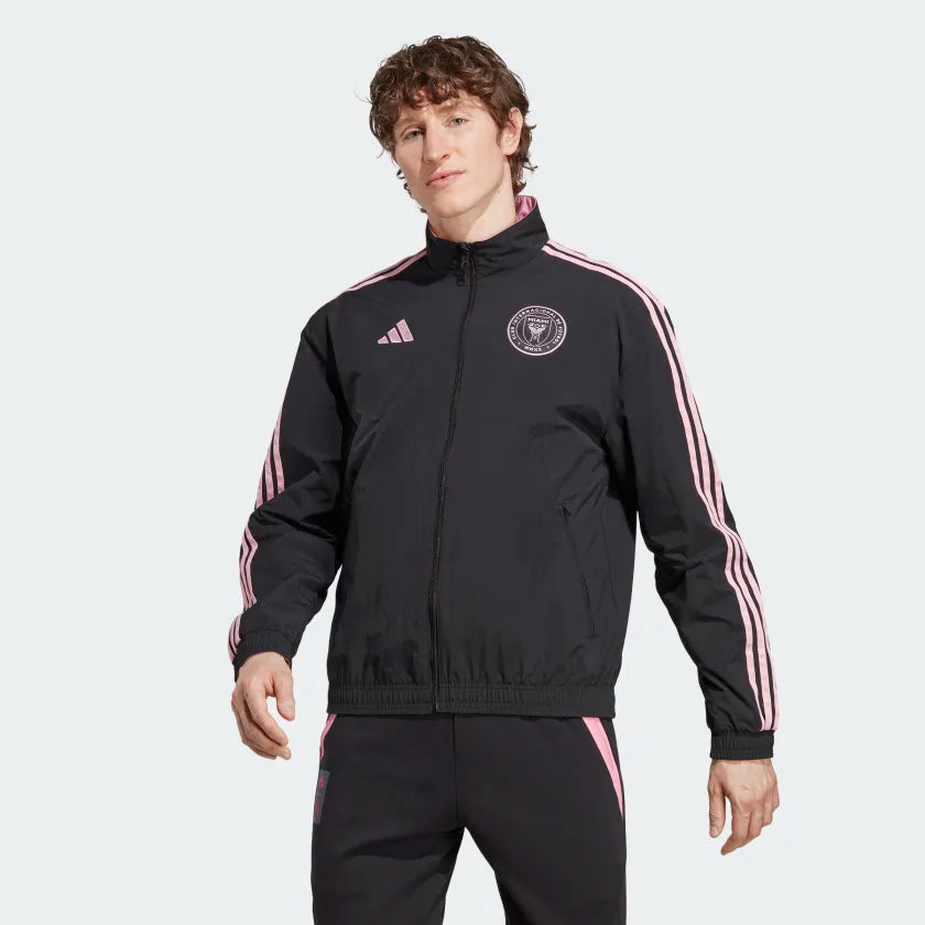 Chaqueta deportiva Anthem del Inter Miami - Negro/Rosa