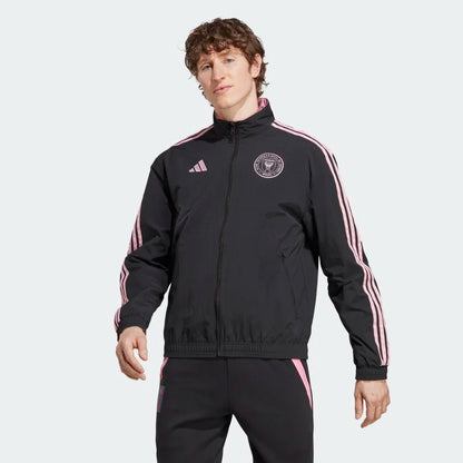 Chaqueta deportiva Anthem del Inter Miami - Negro/Rosa
