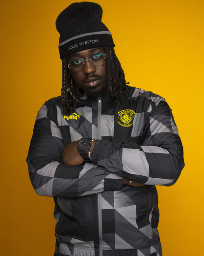 Chaqueta deportiva del Manchester City - Negro/Gris/Amarillo