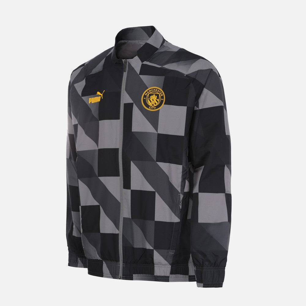 Chaqueta deportiva del Manchester City - Negro/Gris/Amarillo