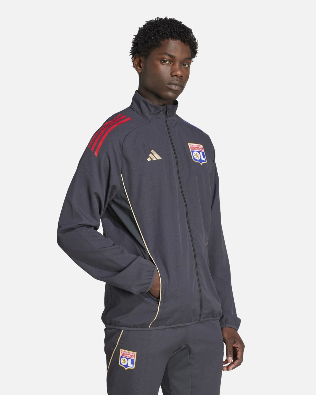 Chaqueta deportiva OL 2025/2026 - Gris