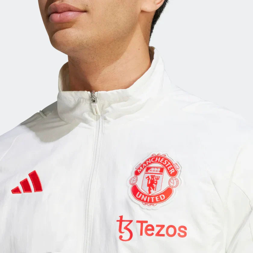 Chaqueta deportiva del Manchester United - Blanco/Rojo/Verde