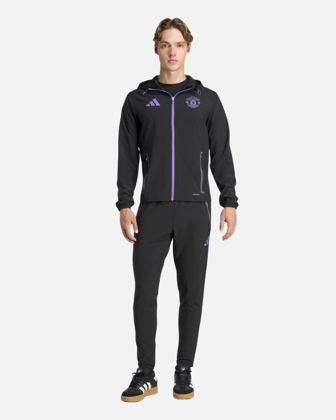 Chaqueta deportiva del Manchester United 2025/2026 - Negro/Morado