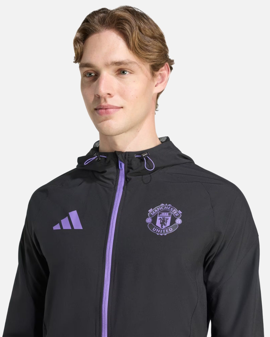 Chaqueta deportiva del Manchester United 2025/2026 - Negro/Morado