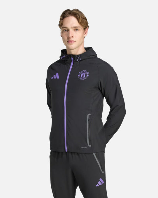 Chaqueta deportiva del Manchester United 2025/2026 - Negro/Morado