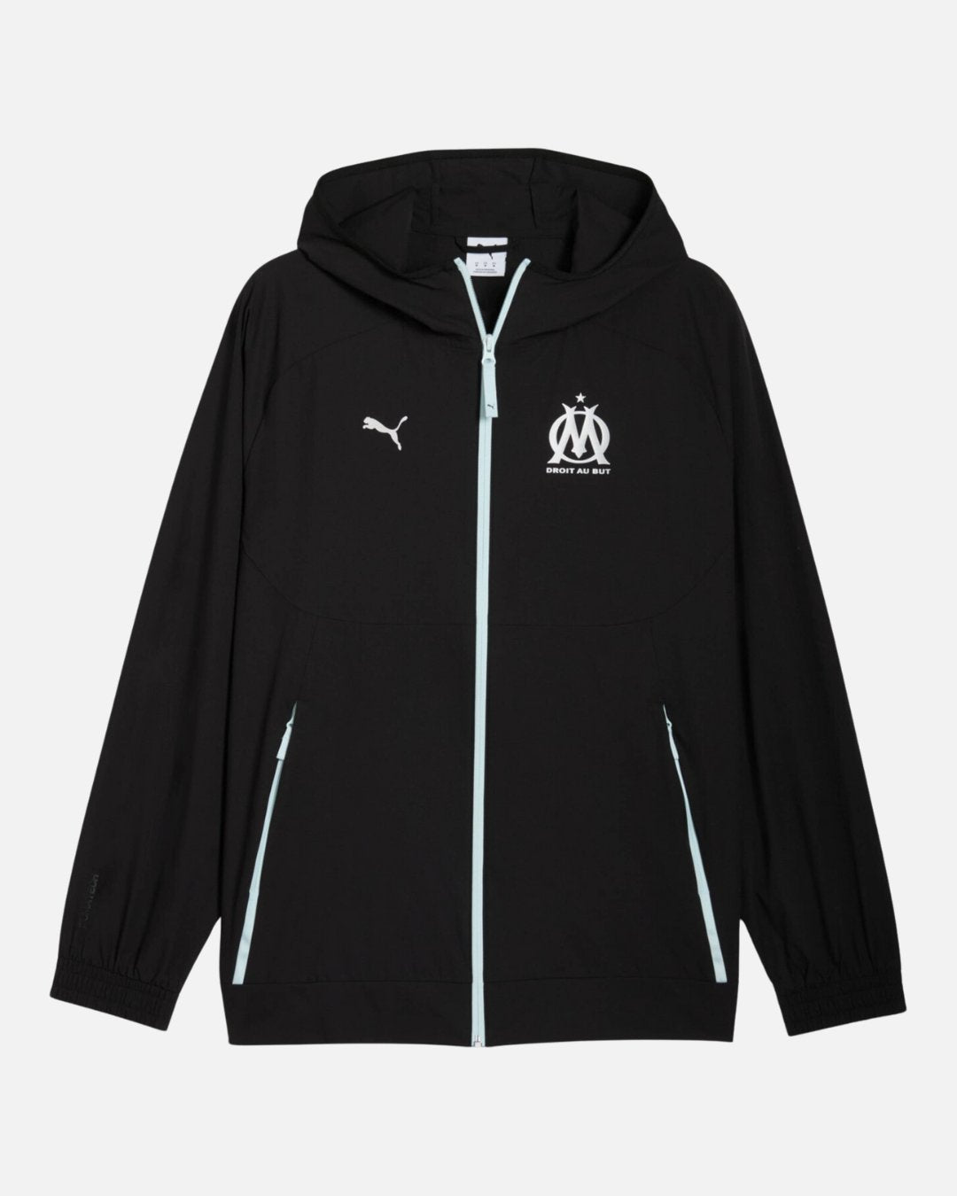 Chaqueta deportiva Olympique de Marsella 2025/2026 - Negro