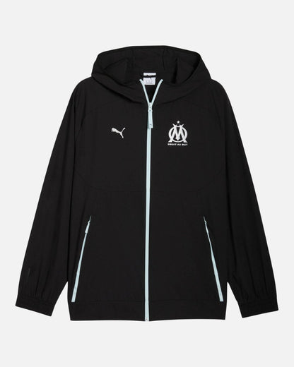 Chaqueta deportiva Olympique de Marsella 2025/2026 - Negro