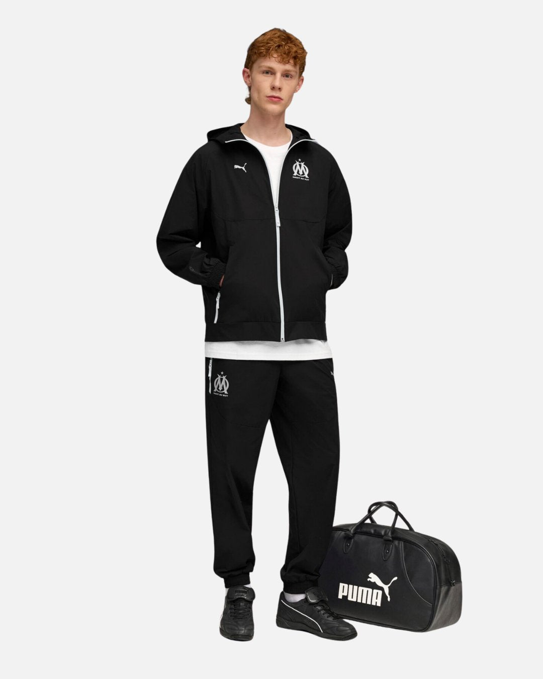 Chaqueta deportiva Olympique de Marsella 2025/2026 - Negro