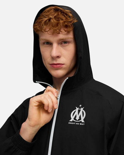 Chaqueta deportiva Olympique de Marsella 2025/2026 - Negro
