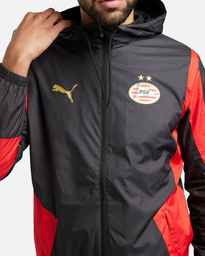 Chaqueta deportiva del PSV Eindhoven - Negro/Rojo