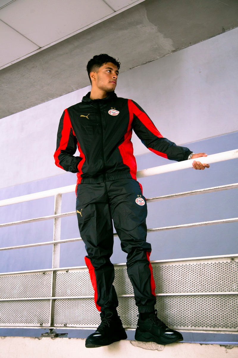 Chaqueta deportiva del PSV Eindhoven - Negro/Rojo