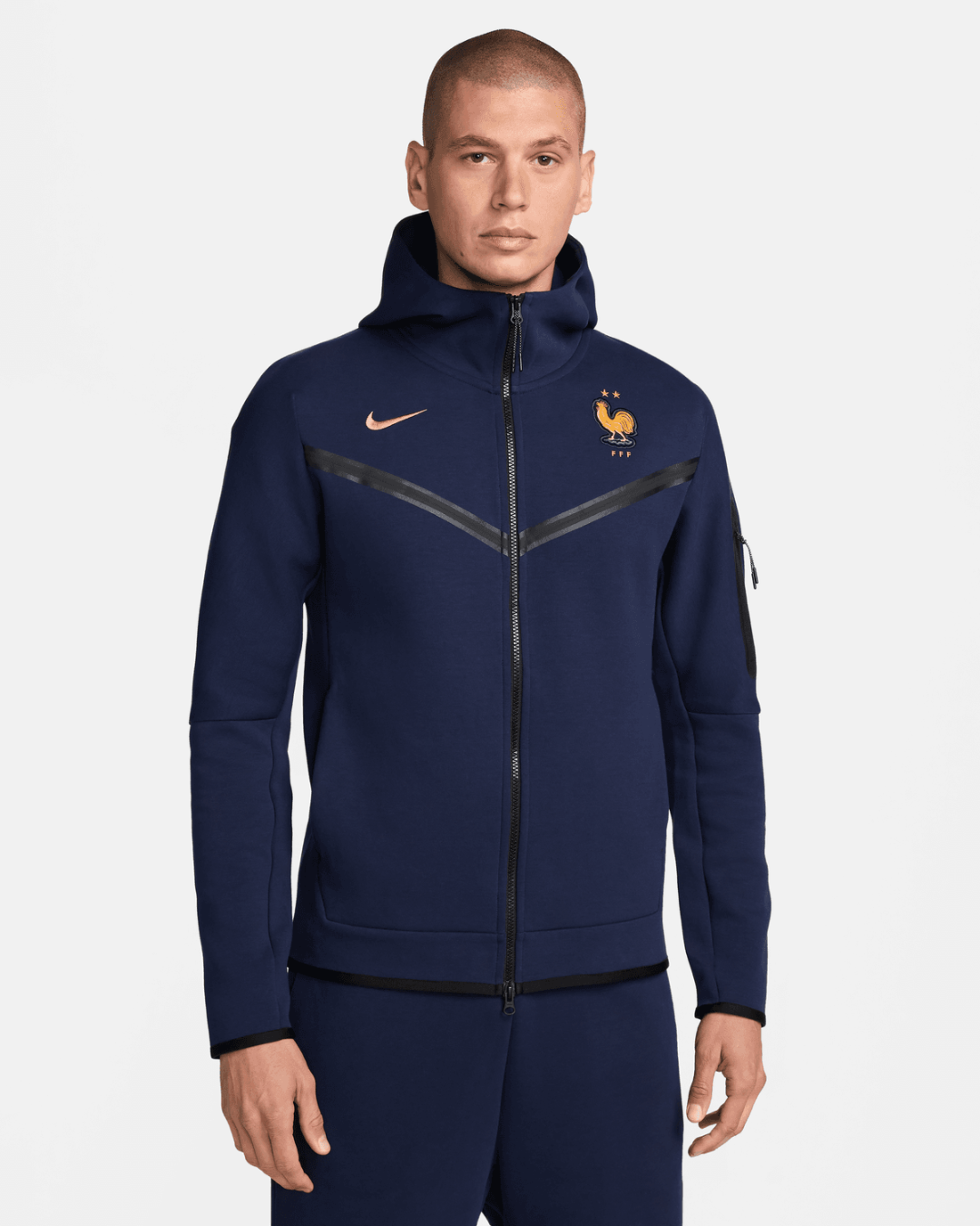 Veste Equipe de France Tech fleece - Bleu/Or